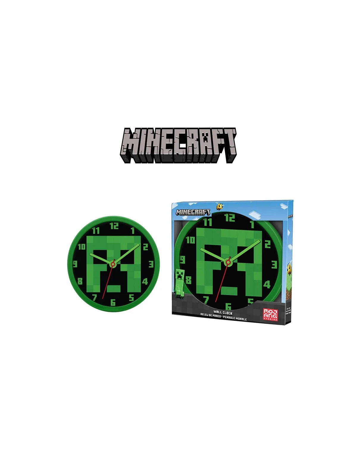 Minecraft Orologio da Parete