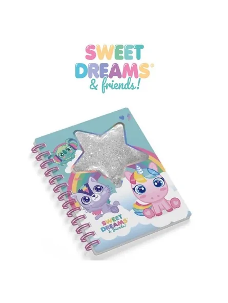 Sweet Dreams Notebook con Glitter