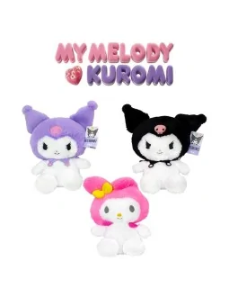 Peluche Kuromie e My Melodi 3 AST 28 CM