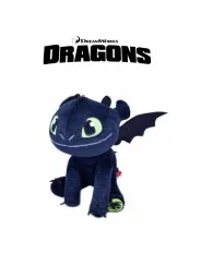 Peluche Dragon Trainer Nero seduto 47 CM
