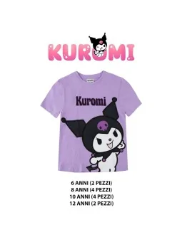 T-Shirt Kuromi Manica Corta