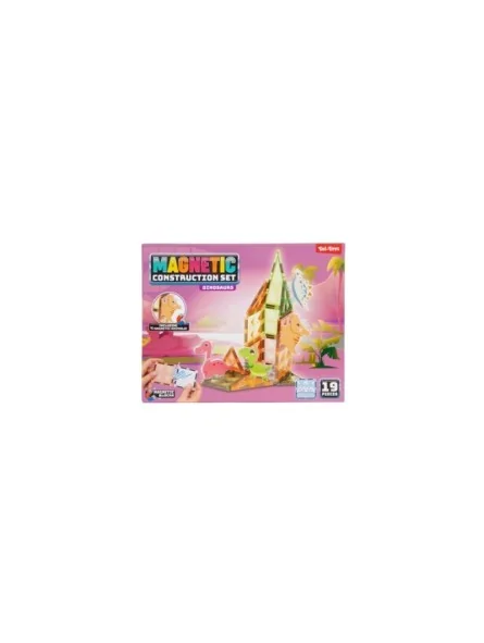 Magnetic Construction Set 3 Ast 19 Pcs