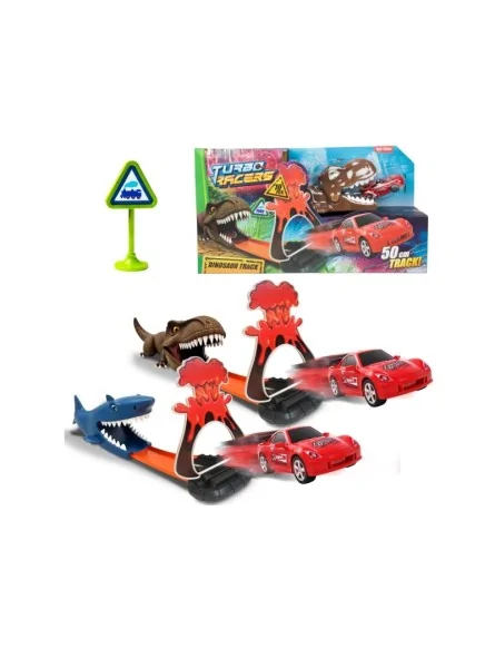 Turbo Racers Shark Track con Auto 2 Ast