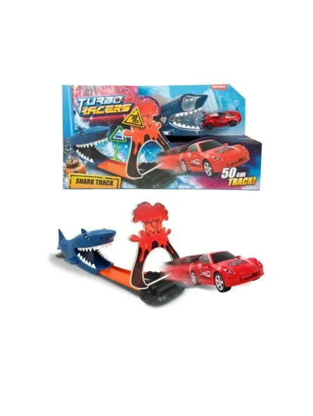 Turbo Racers Shark Track con Auto 2 Ast