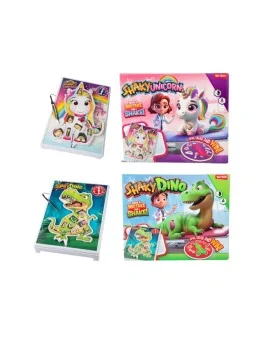 Shaky Unicorno e Dinosauro