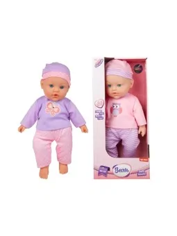 Baby Beau Doll Viola Soft Touch con Suoni 40 cm