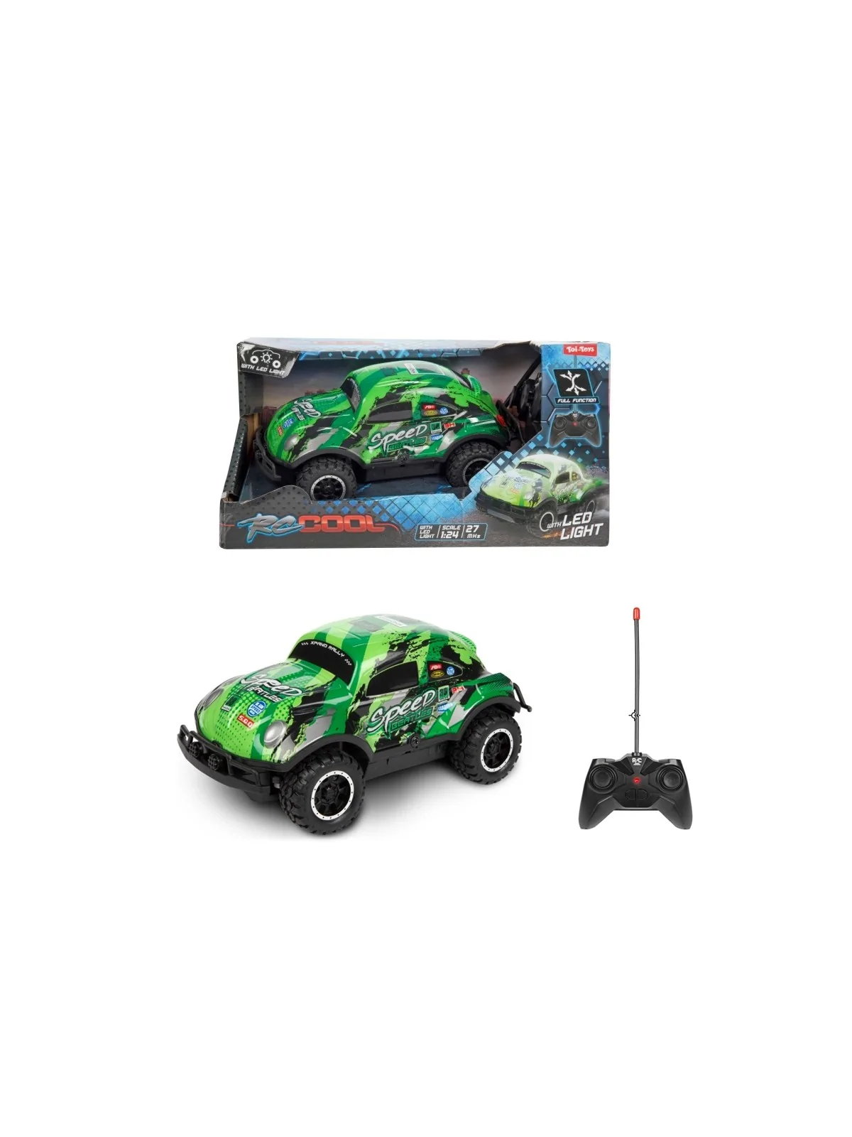 RC Cool Auto Cross Country Verde Scala 1/24