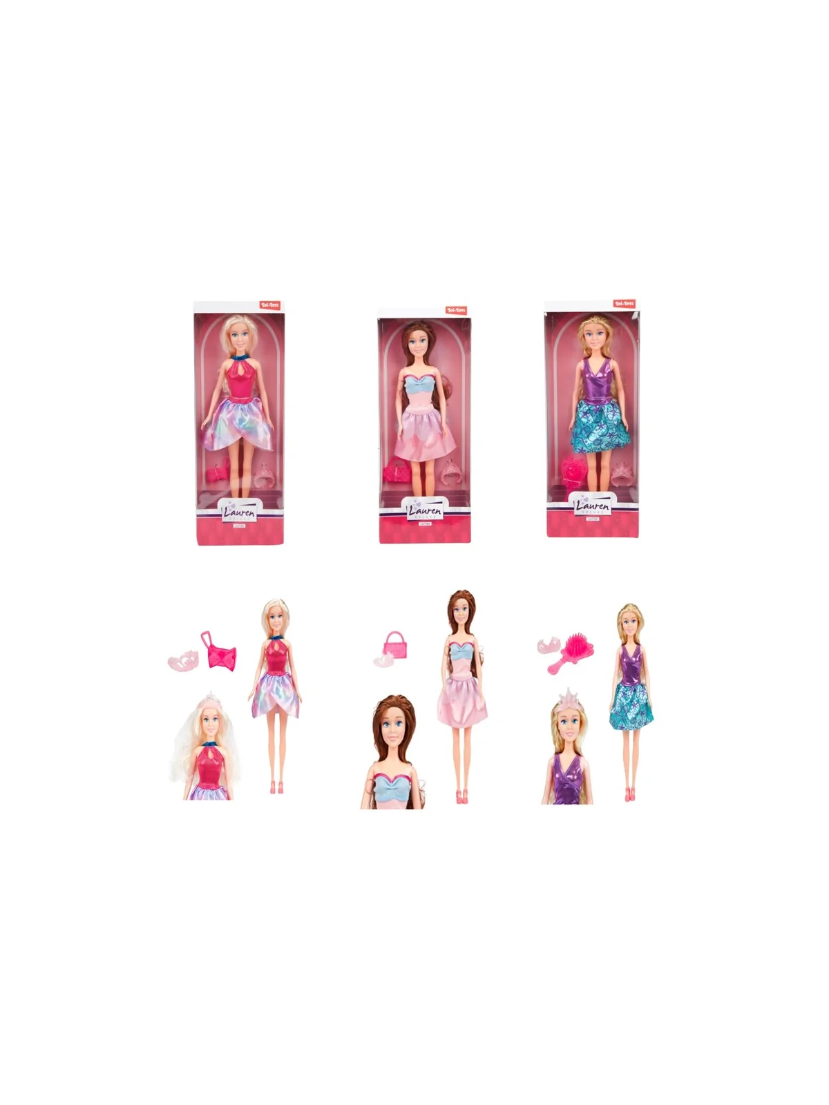 Lauren Teenage Doll Miss Glitter 30 CM 3 Ast