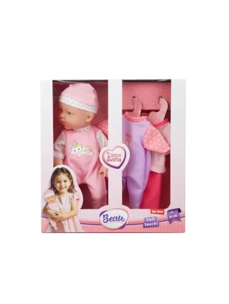 Beau Soft Baby Pop con Vestiti 31 cm Beau Soft Baby Pop con Vestiti 31 cm