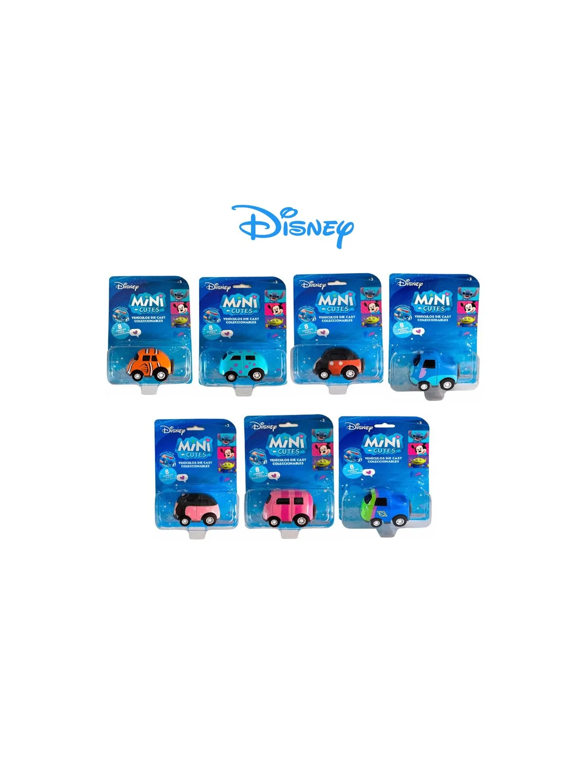 Disney Mini Cutes Pull Back Veicoli