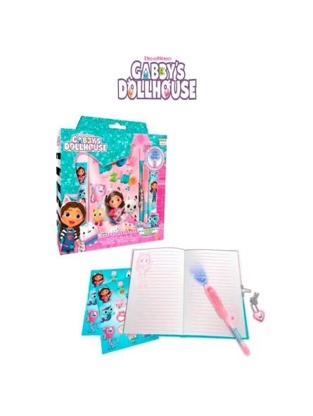 Gabby's Dollhouse Diario Segreto con Penna e Lucchetto