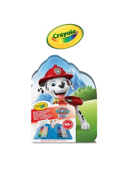 Crayola Paw Patrol Valigetta Colour e Stickers Kit