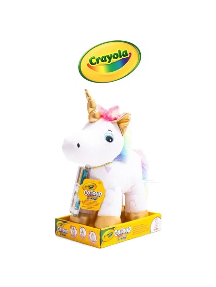 Crayola Colora il Tuo Peluche Unicorno 30 cm Crayola Colora il Tuo Peluche Unicorno 30 cm