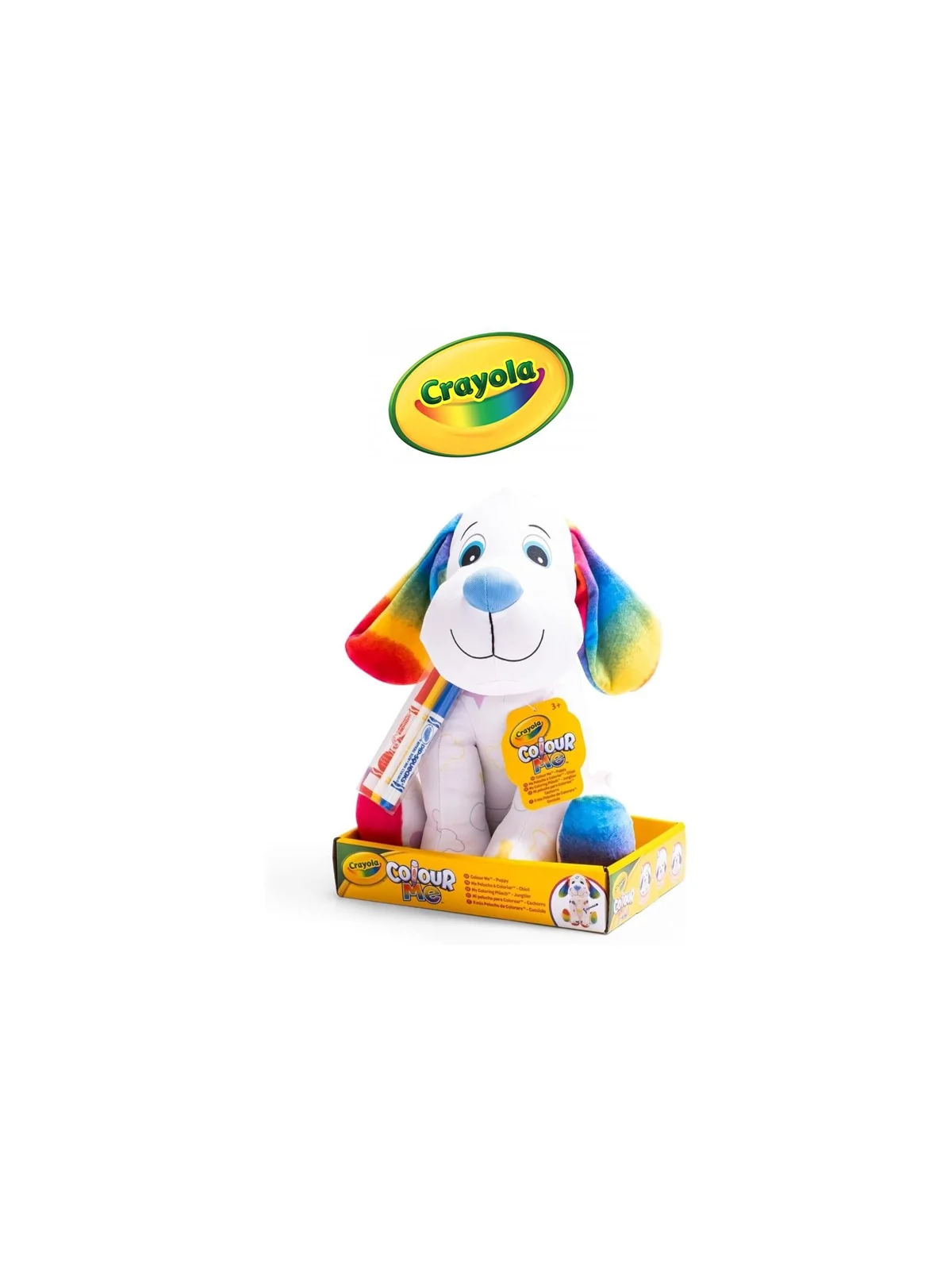 Crayola Colora il Tuo Peluche Cagnolino 30 cm