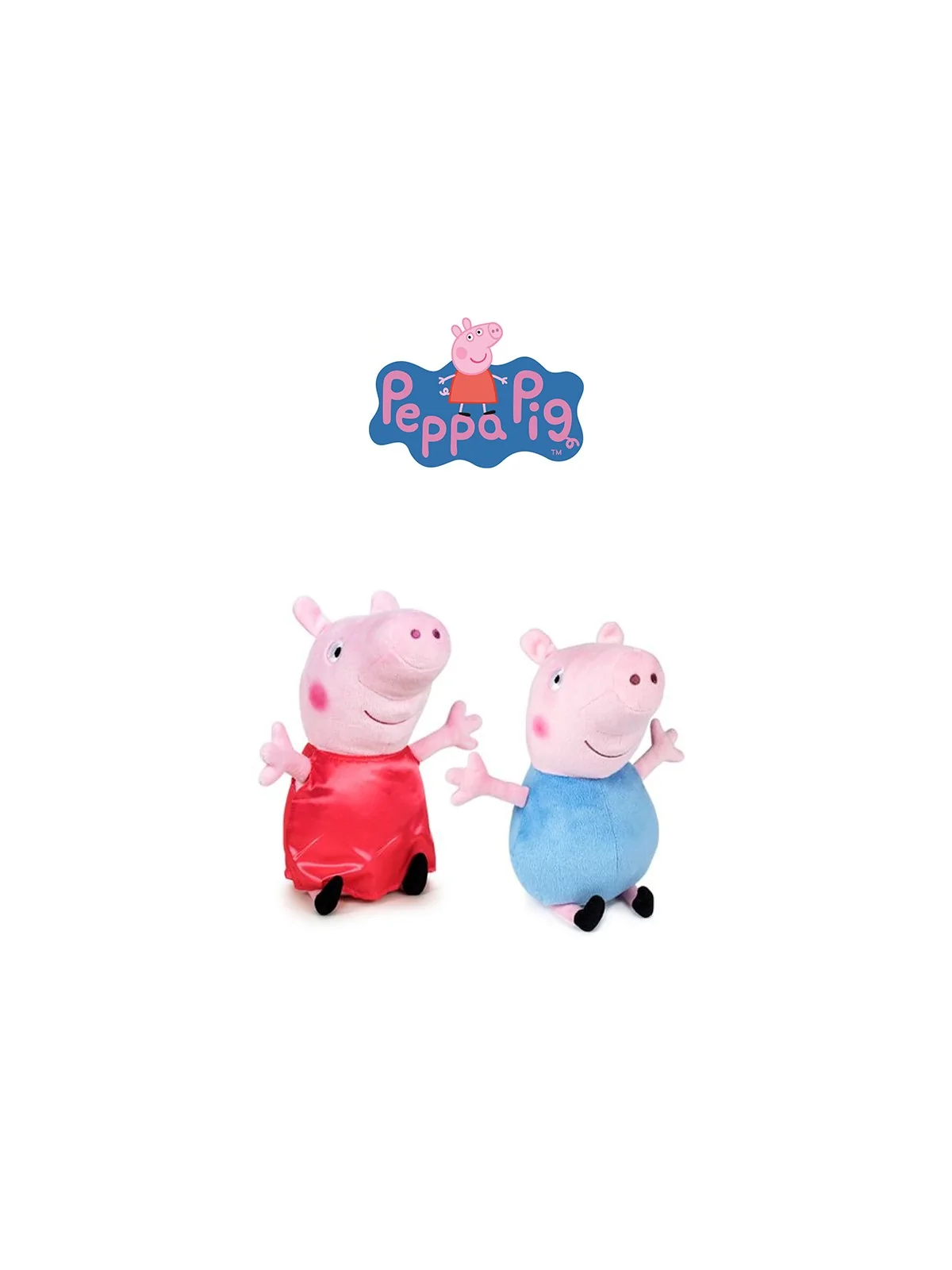 Peluche Peppa Pig e George 30 CM