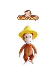 Peluche Curioso Come George con Cappello Giallo 25 CM