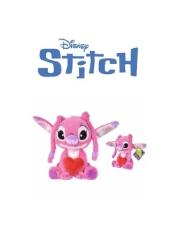 Peluche Disney Stitch Angel con Cuore 25 cm