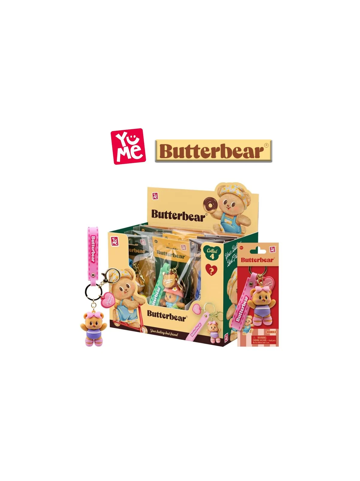 YuMe Butterbear Keychain & Strap Everyday