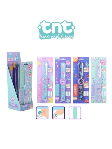 TNT Bracciale Slap con Righello e Gomma