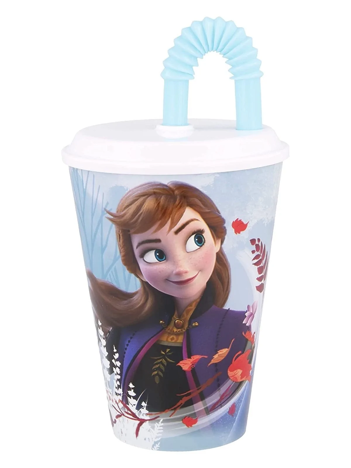 Frozen II bicchiere con cannuccia
